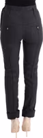 Gray Virgin Wool Skinny Casual Pants 3