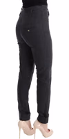 Gray Virgin Wool Skinny Casual Pants 4