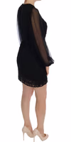 Black Lace Red Heart Shift Dress 4