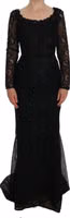 Black Floral Sheath Dress 1