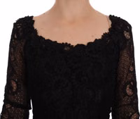 Black Floral Sheath Dress 5
