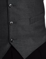 Gray Wool Formal Dress Waistcoat Vest 5