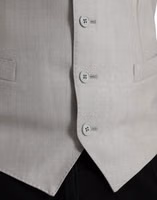 Light Gray Wool Formal Dress Waistcoat Vest 5