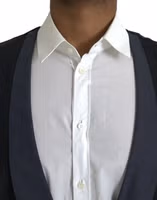 Black Wool Waistcoat Dress Formal Vest 4
