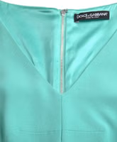 Green Viscose Sleeveless Bodycon Midi Dress 5