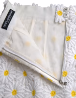 White Floral A-line Mini Skirt 5