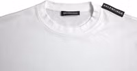 Off White Cotton Jersey Round Neck T-shirt 3