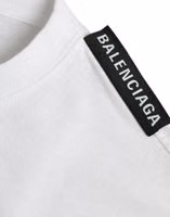 Off White Cotton Jersey Round Neck T-shirt 4