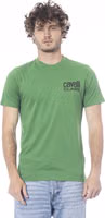 Green Cotton Men T-Shirt 1
