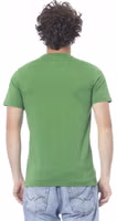 Green Cotton Men T-Shirt 3