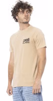 Beige Cotton Men T-Shirt 2