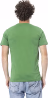 Green Cotton Men T-Shirt 3