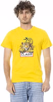 Yellow Cotton Men T-Shirt 1