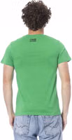 Green Cotton Men T-Shirt 3