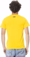 Yellow Cotton Men T-Shirt 3