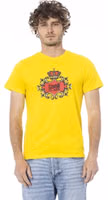 Yellow Cotton Men T-Shirt 1