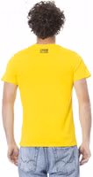 Yellow Cotton Men T-Shirt 3
