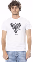 White Cotton Men T-Shirt 1