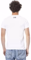 White Cotton Men T-Shirt 3