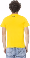 Yellow Cotton Men T-Shirt 3