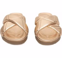 Beige Lambskin Women Sandal 2