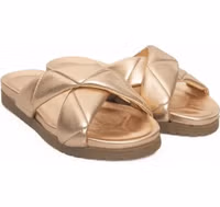 Beige Lambskin Women Sandal 3