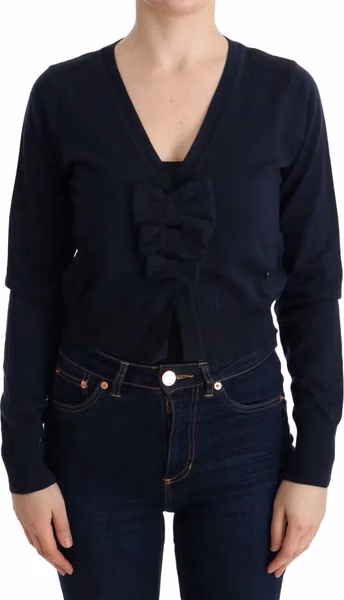 Blue Wool Blouse Sweater