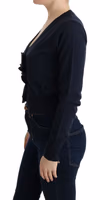 Blue Wool Blouse Sweater 2