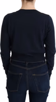 Blue Wool Blouse Sweater 3