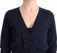 Blue Wool Blouse Sweater 4