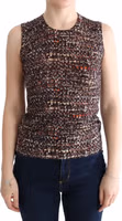 Multicolor Print Knit Top Wool T-shirt 1
