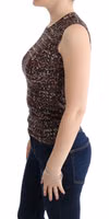 Multicolor Print Knit Top Wool T-shirt 2