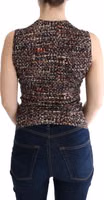 Multicolor Print Knit Top Wool T-shirt 3