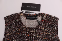 Multicolor Print Knit Top Wool T-shirt 5