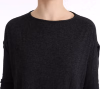 Gray Viscose Knitted Sweater 4
