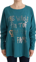 Green Cotton Oversized Sweater 1