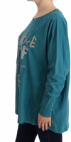 Green Cotton Oversized Sweater 2