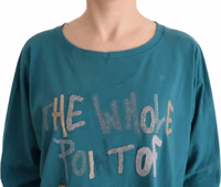Green Cotton Oversized Sweater 4