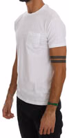 White Cotton Crewneck T-Shirt 2