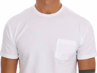 White Cotton Crewneck T-Shirt 4