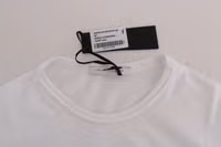 White Cotton Crewneck T-Shirt 5
