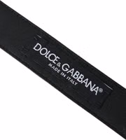 Dark Brown Perforated Leather Metal Buckle Belt Men 4