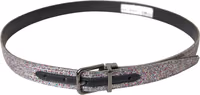 Multicolor Embellished Silver Metal Buckle Belt 2