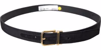 Black Gros Grain Gold Metal Buckle Belt Men 2
