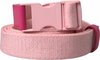 Pink Canvas Stretch Plastic Buckle Women Belt 4