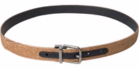 Gold Glitter Leather Silver Metal Buckle Belt 3
