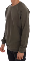 Green Crewneck Cotton Sweater 2