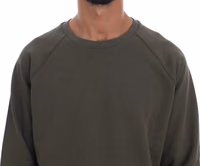 Green Crewneck Cotton Sweater 4