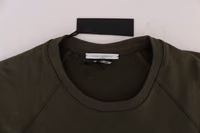 Green Crewneck Cotton Sweater 5