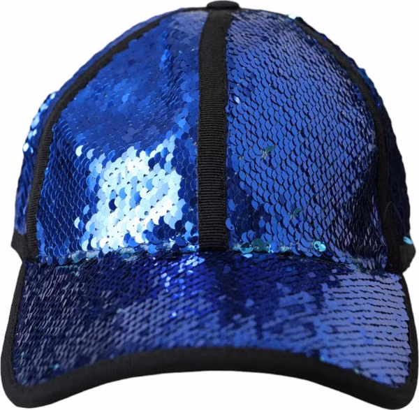 Royal Blue Sequin Baseball Hat Men